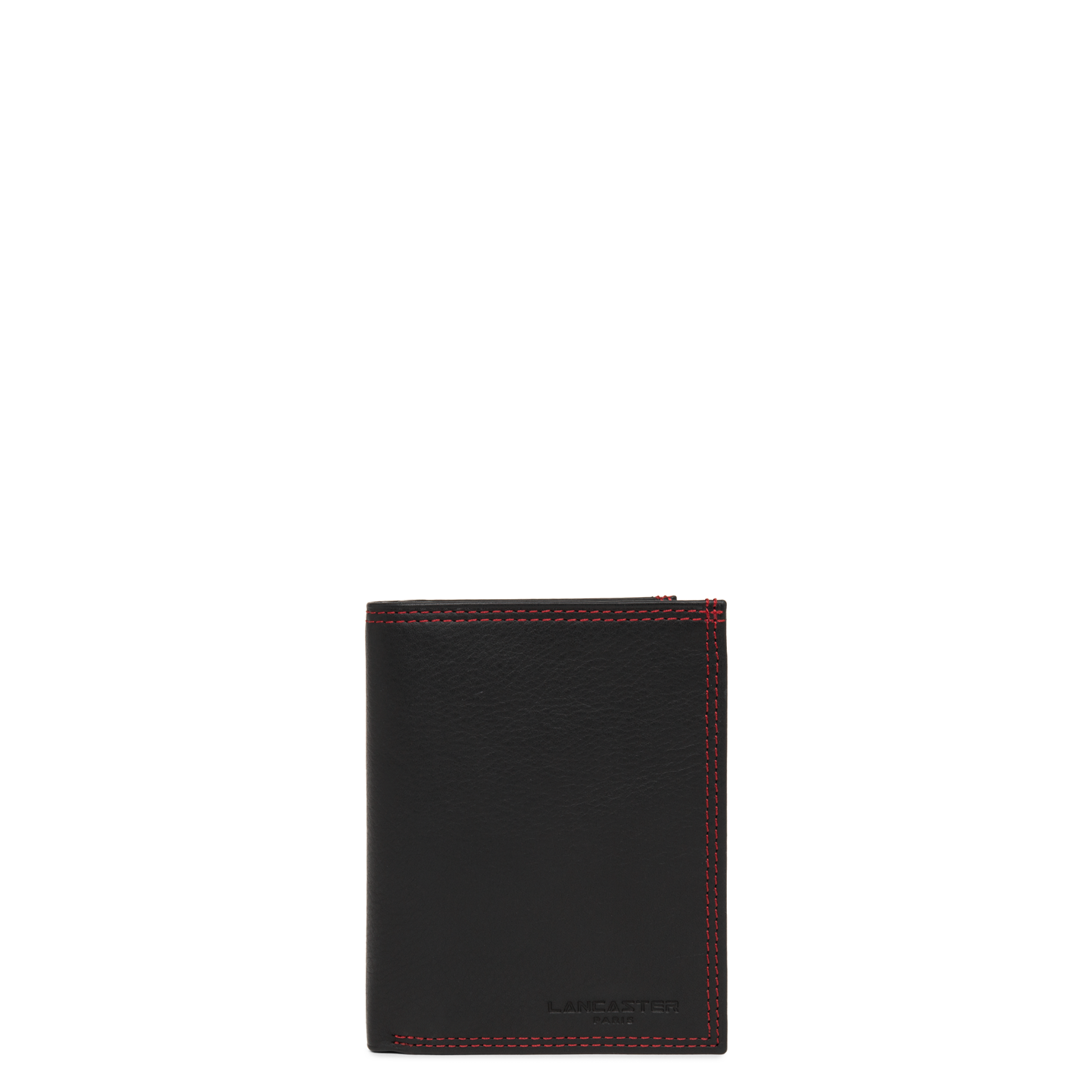 portefeuille - soft vintage homme #couleur_noir-rouge