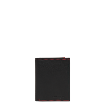 portefeuille - soft vintage homme #couleur_noir-rouge