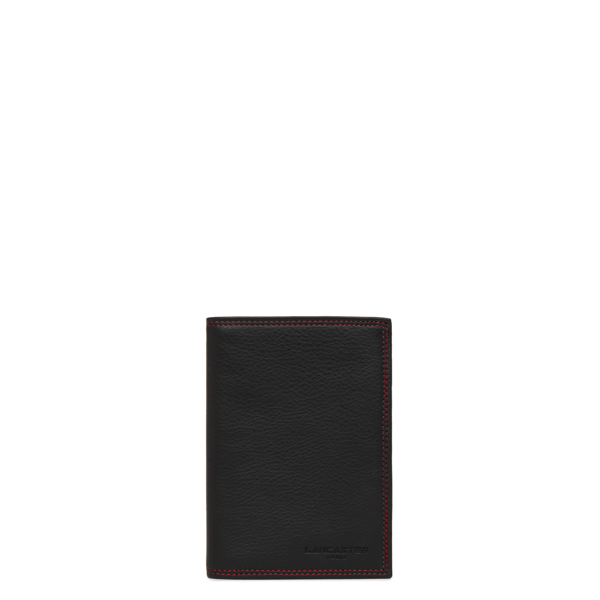 grand portefeuille - soft vintage homme #couleur_noir-rouge
