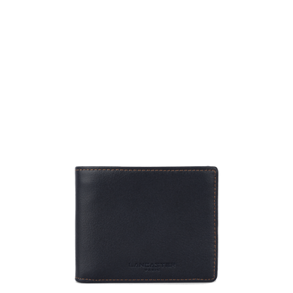 petit porte-cartes - soft vintage homme #couleur_bleu-fonc-camel
