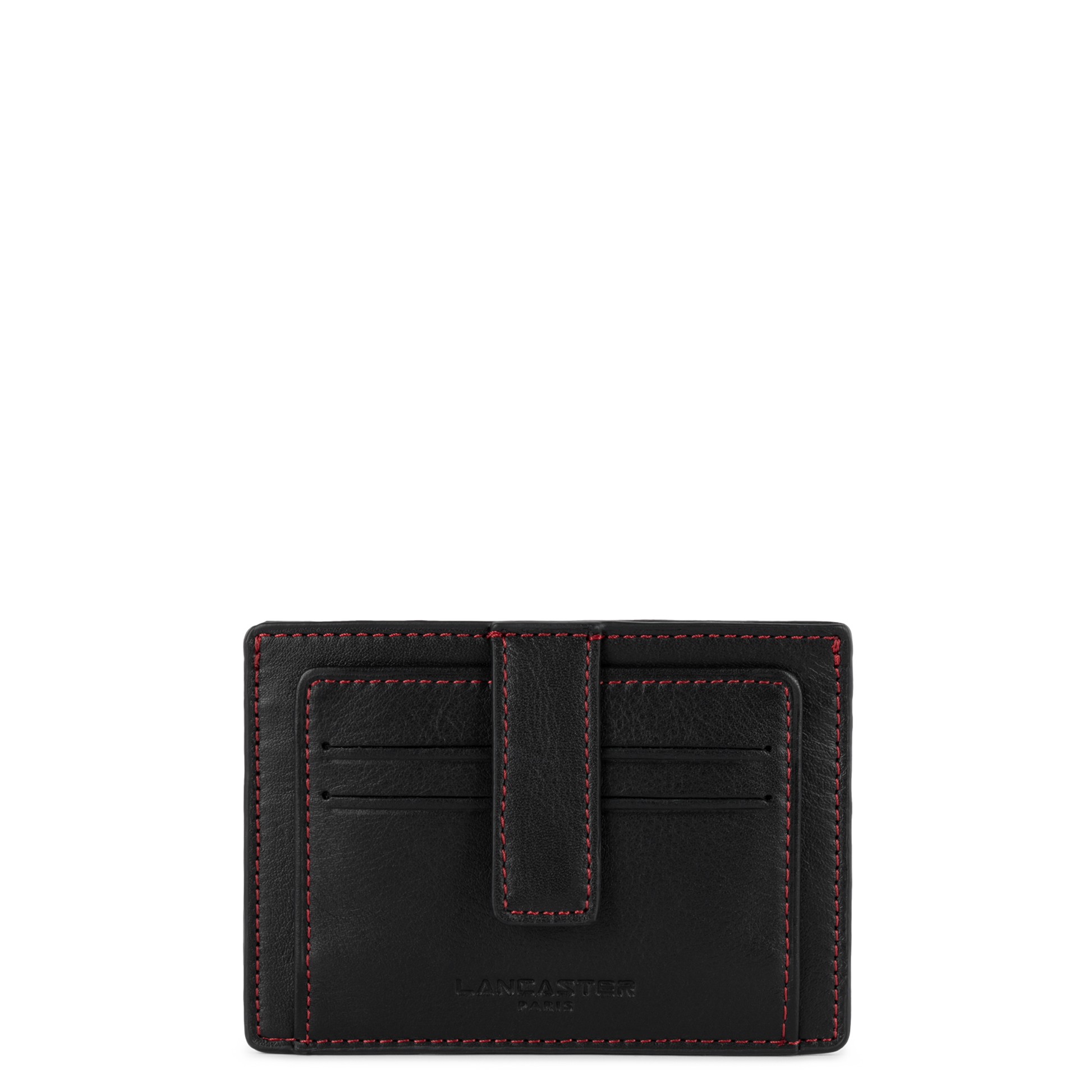 porte-cartes - soft vintage homme #couleur_noir-rouge