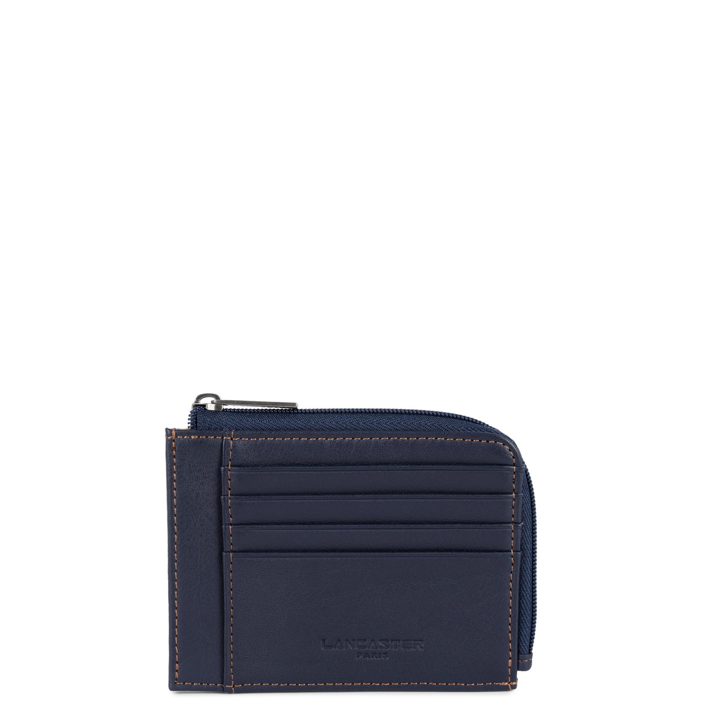 porte-cartes - soft vintage homme #couleur_bleu-fonc-camel