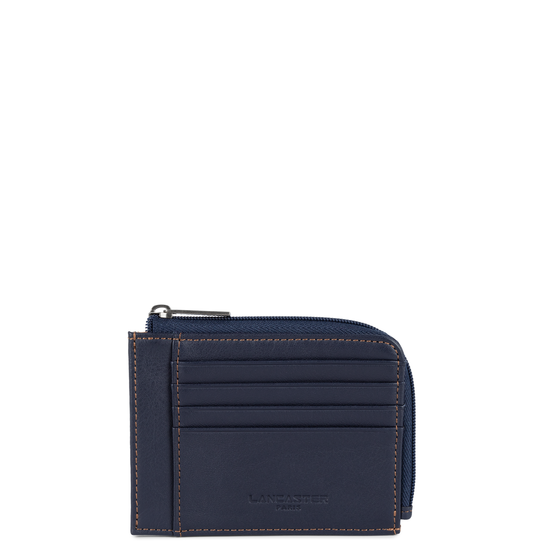 porte-cartes - soft vintage homme #couleur_bleu-fonc-camel