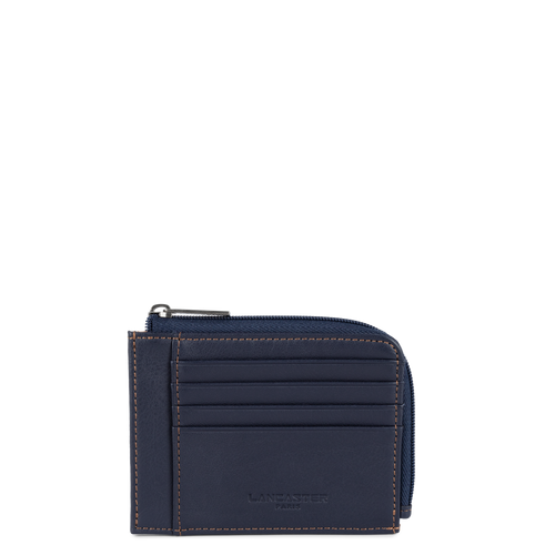 porte-cartes - soft vintage homme #couleur_bleu-fonc-camel