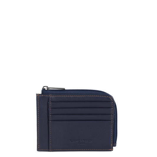 porte-cartes - soft vintage homme #couleur_bleu-fonc-camel
