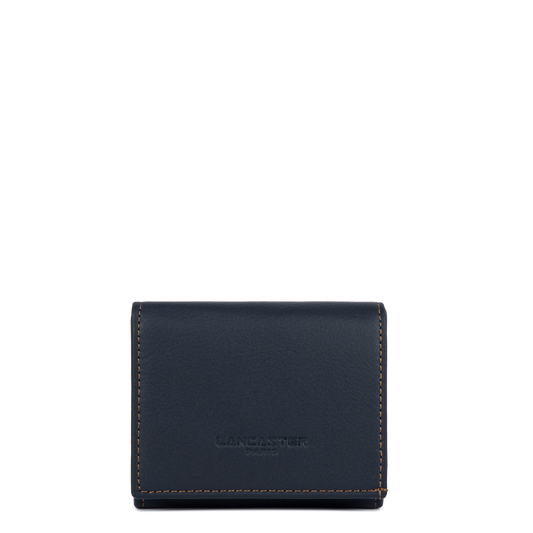 porte-monnaie - soft vintage homme #couleur_bleu-fonc-camel