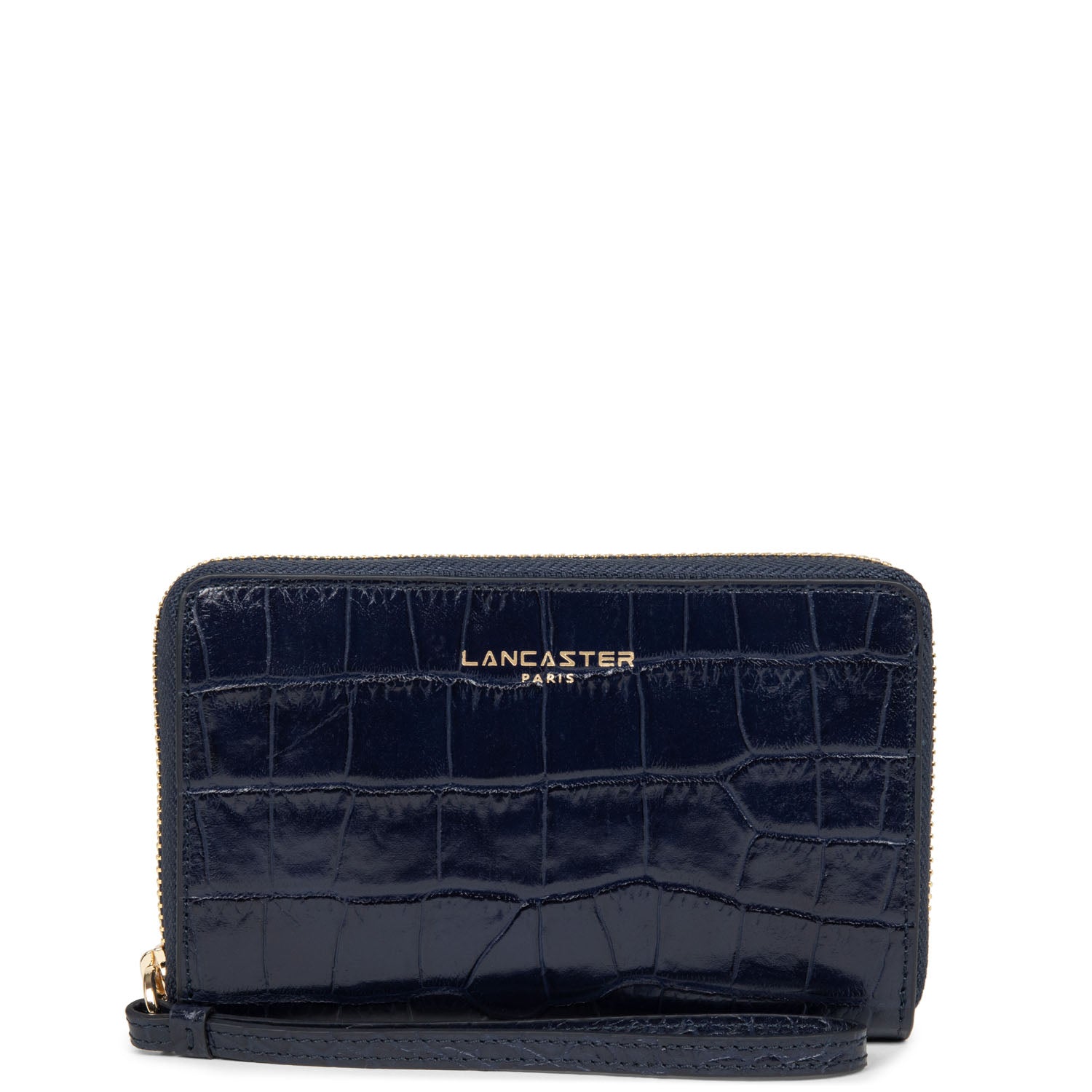 portefeuille - exotic croco cn #couleur_bleu-fonc