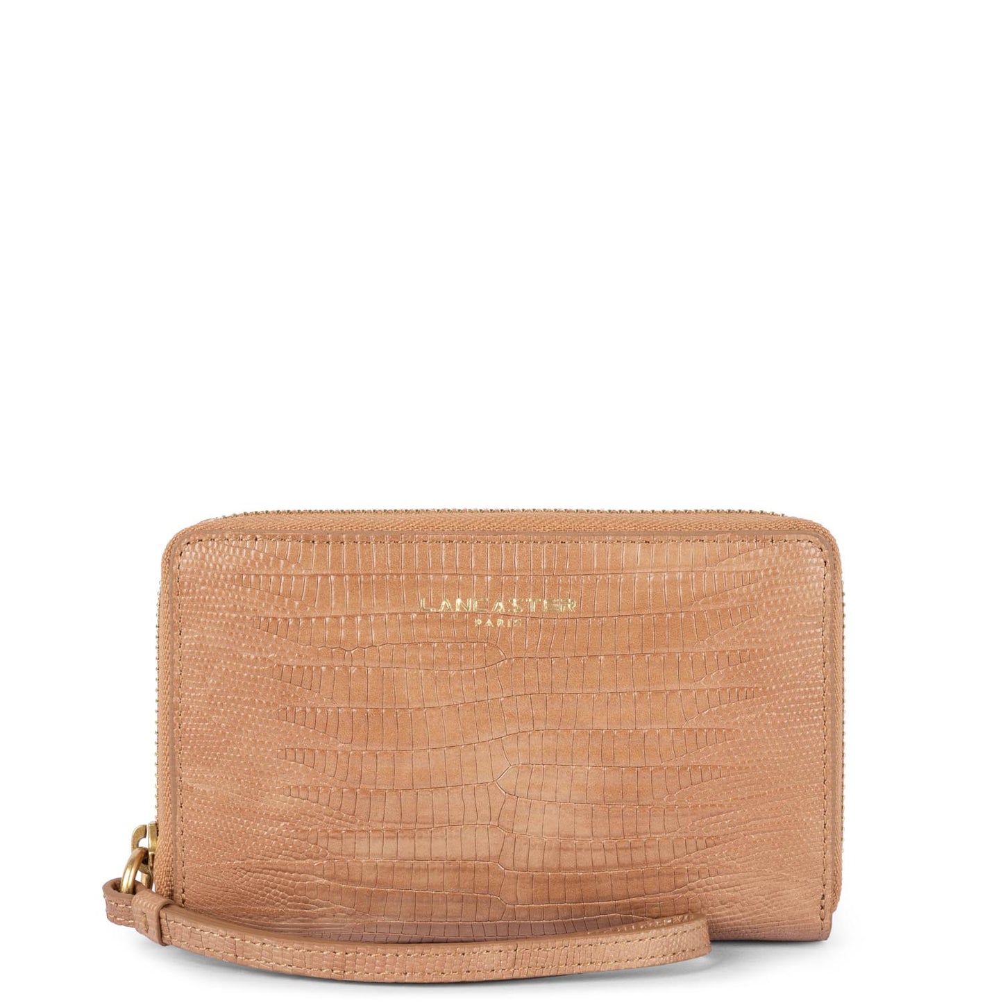 portefeuille - exotic croco cn #couleur_camel-lzard