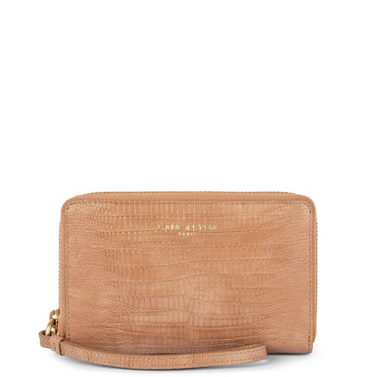 portefeuille - exotic croco cn #couleur_camel-lzard