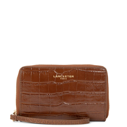 portefeuille - exotic croco cn #couleur_caramel