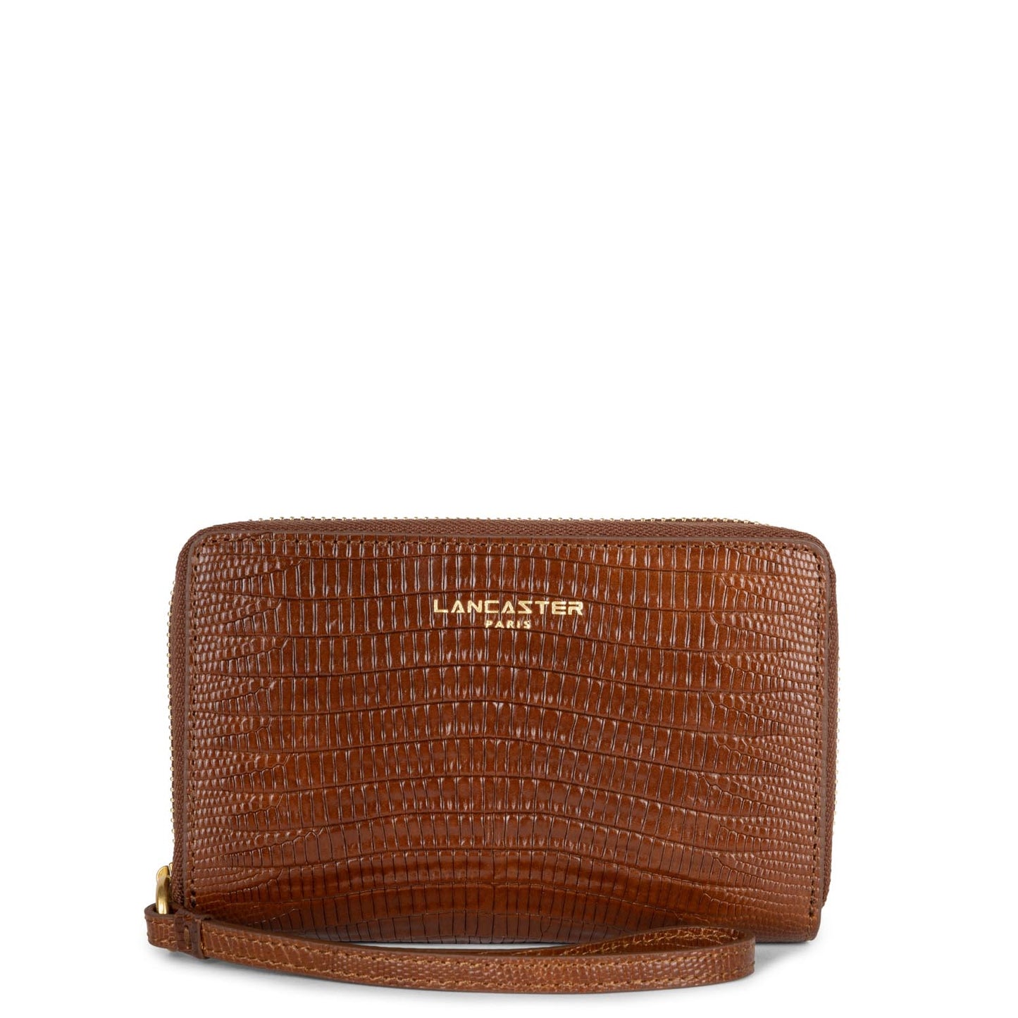 portefeuille - exotic croco cn #couleur_cognac-lzard
