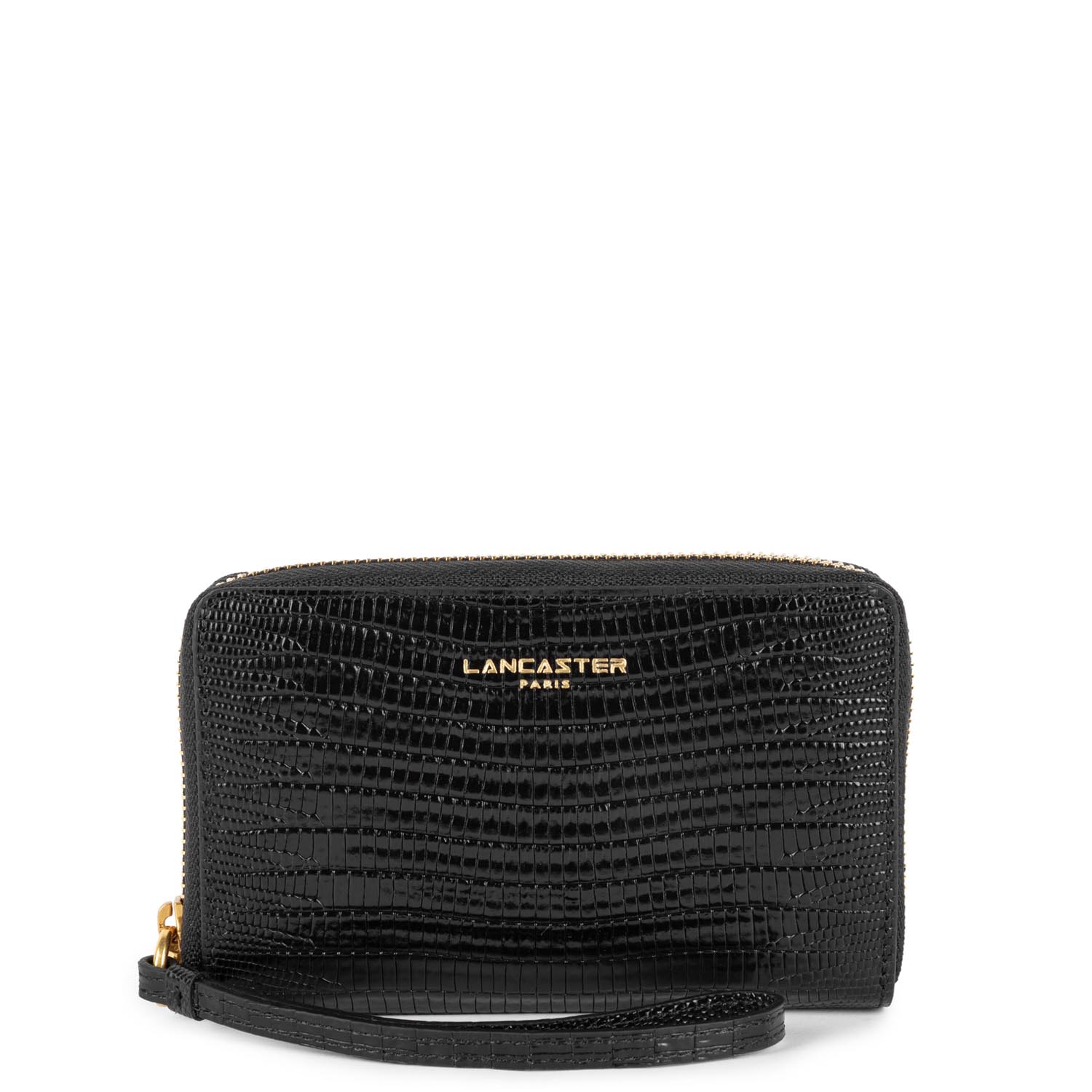 portefeuille - exotic croco cn #couleur_noir-lzard