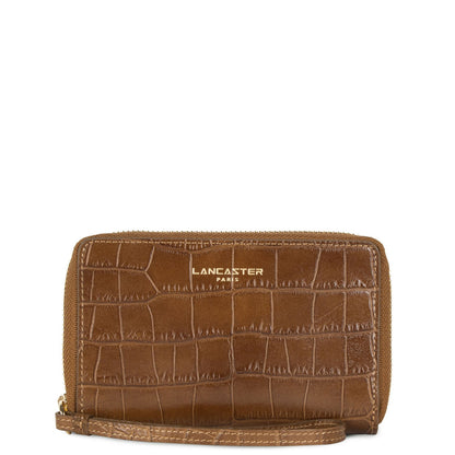 portefeuille - exotic croco cn #couleur_noisette