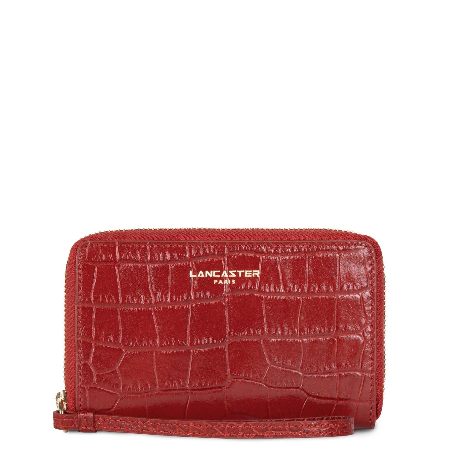 portefeuille - exotic croco cn #couleur_rouge