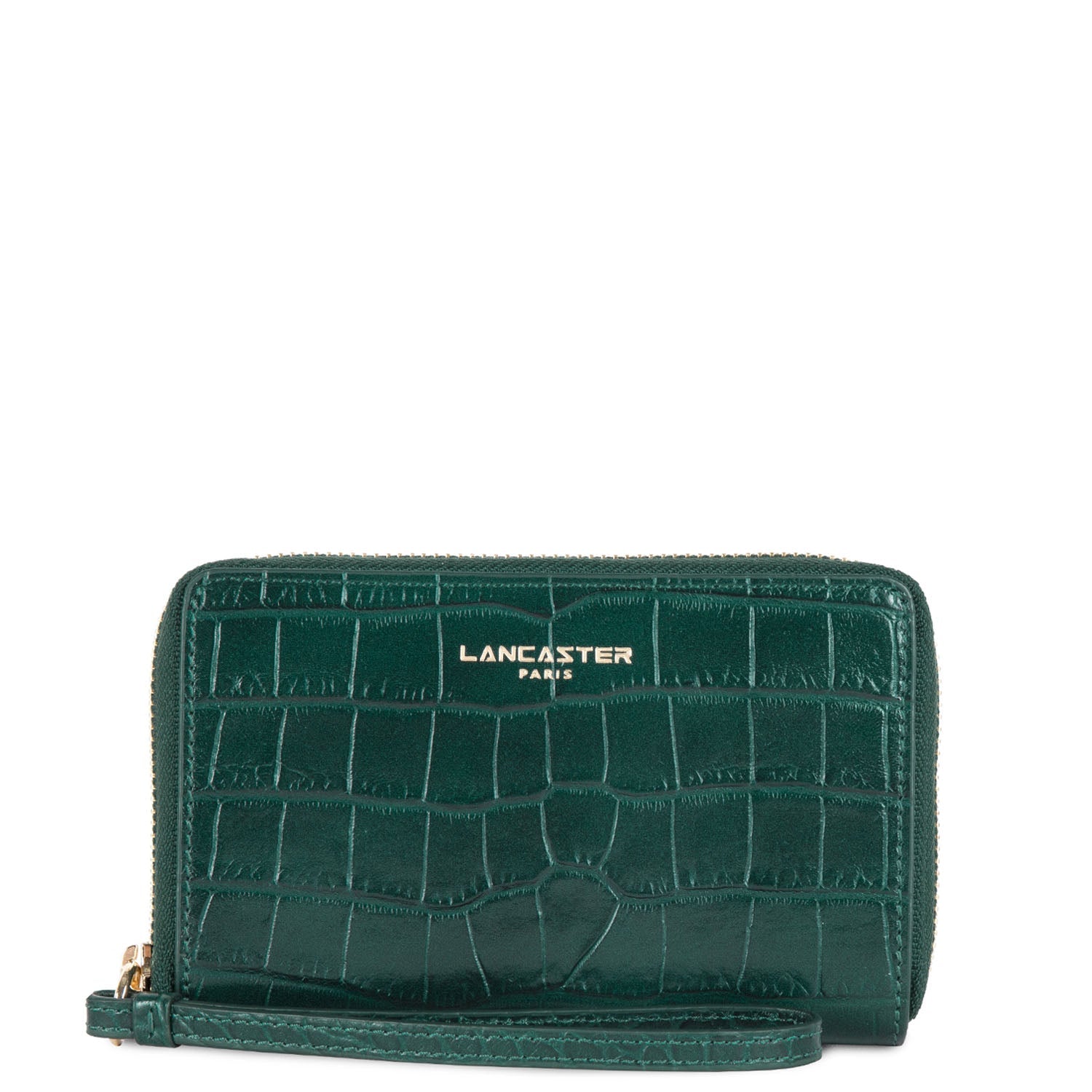 portefeuille - exotic croco cn #couleur_vert-alpine