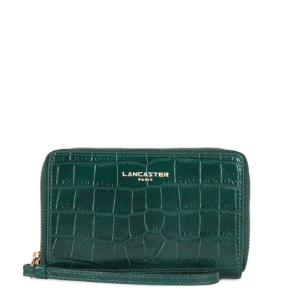 portefeuille - exotic croco cn #couleur_vert-alpine