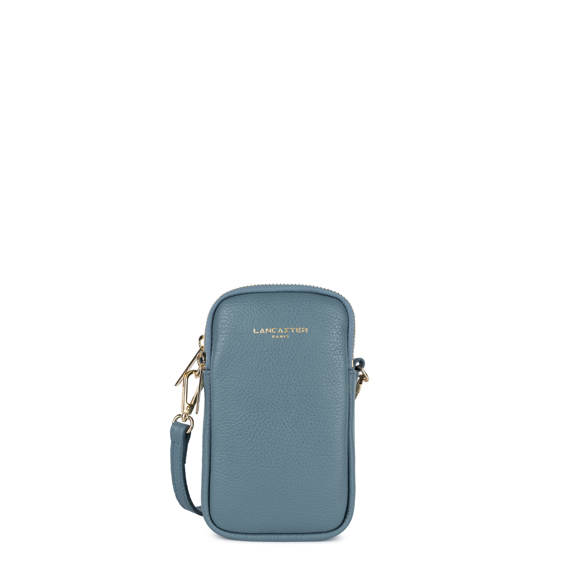 pochette smartphone - dune #couleur_bleu-argile