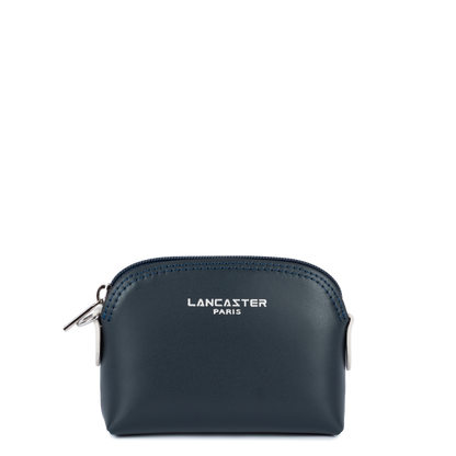 porte-monnaie - smooth #couleur_bleu-fonc-ecru