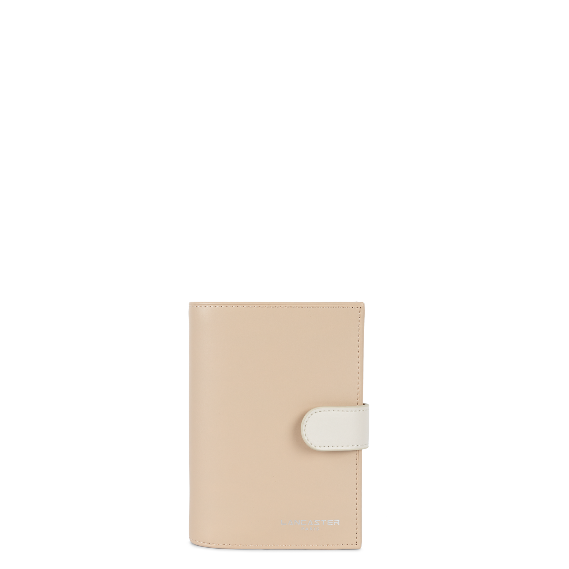 portefeuille - smooth #couleur_beige-ecru-rose-fonc