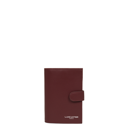 portefeuille - smooth #couleur_bordeaux