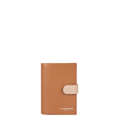portefeuille - smooth #couleur_camel-nude-fonc
