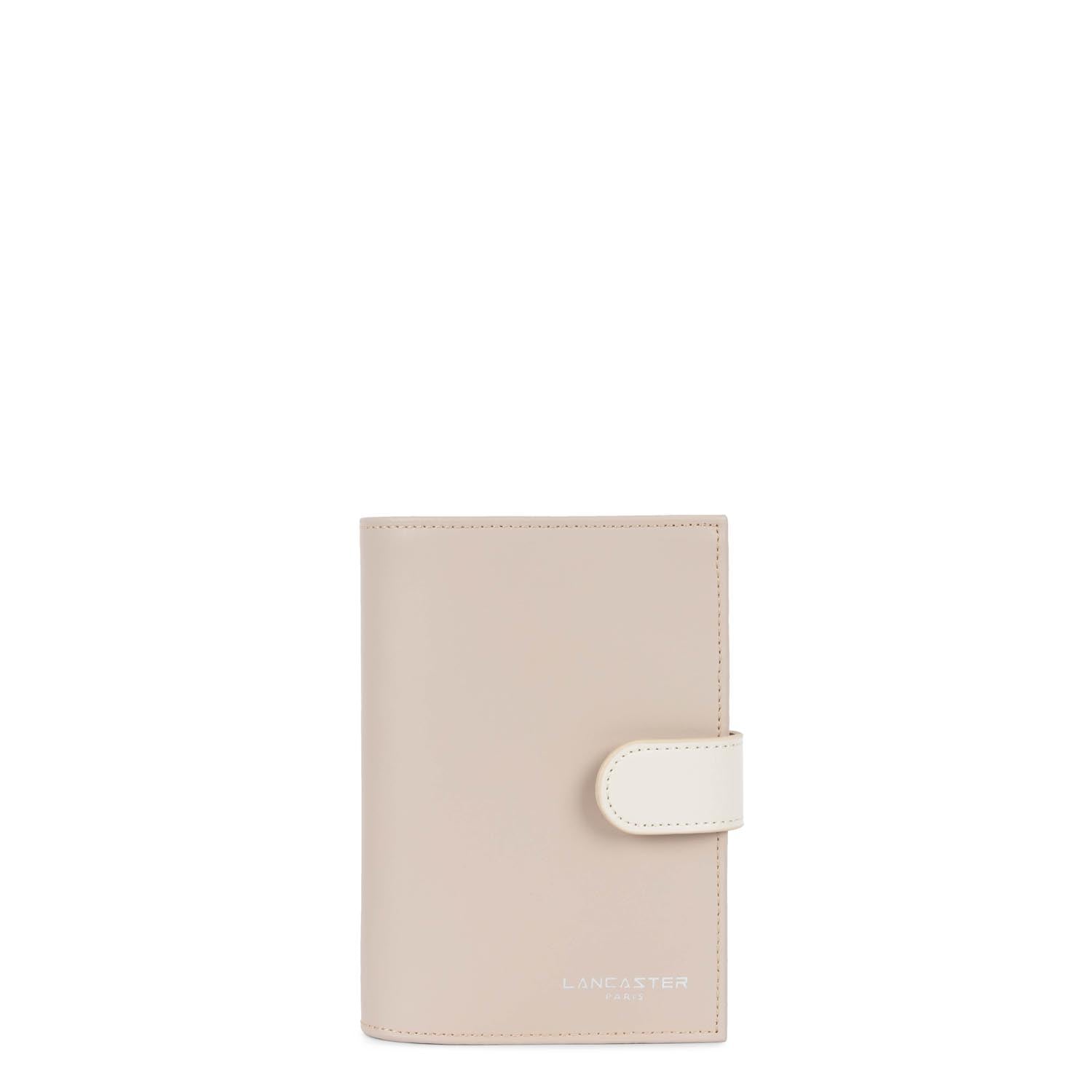 portefeuille - smooth #couleur_galet-ros-ecru-passion