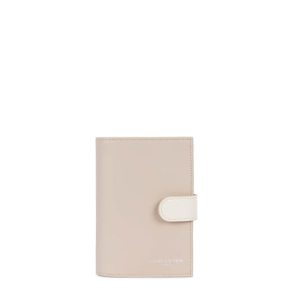 portefeuille - smooth #couleur_galet-ros-ecru-passion
