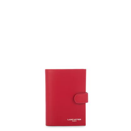 portefeuille - smooth #couleur_rouge