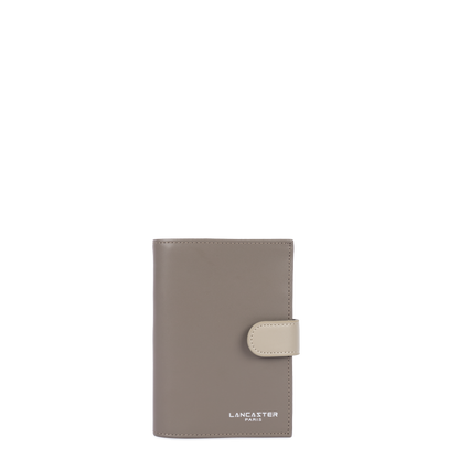 portefeuille - smooth #couleur_taupe-galet