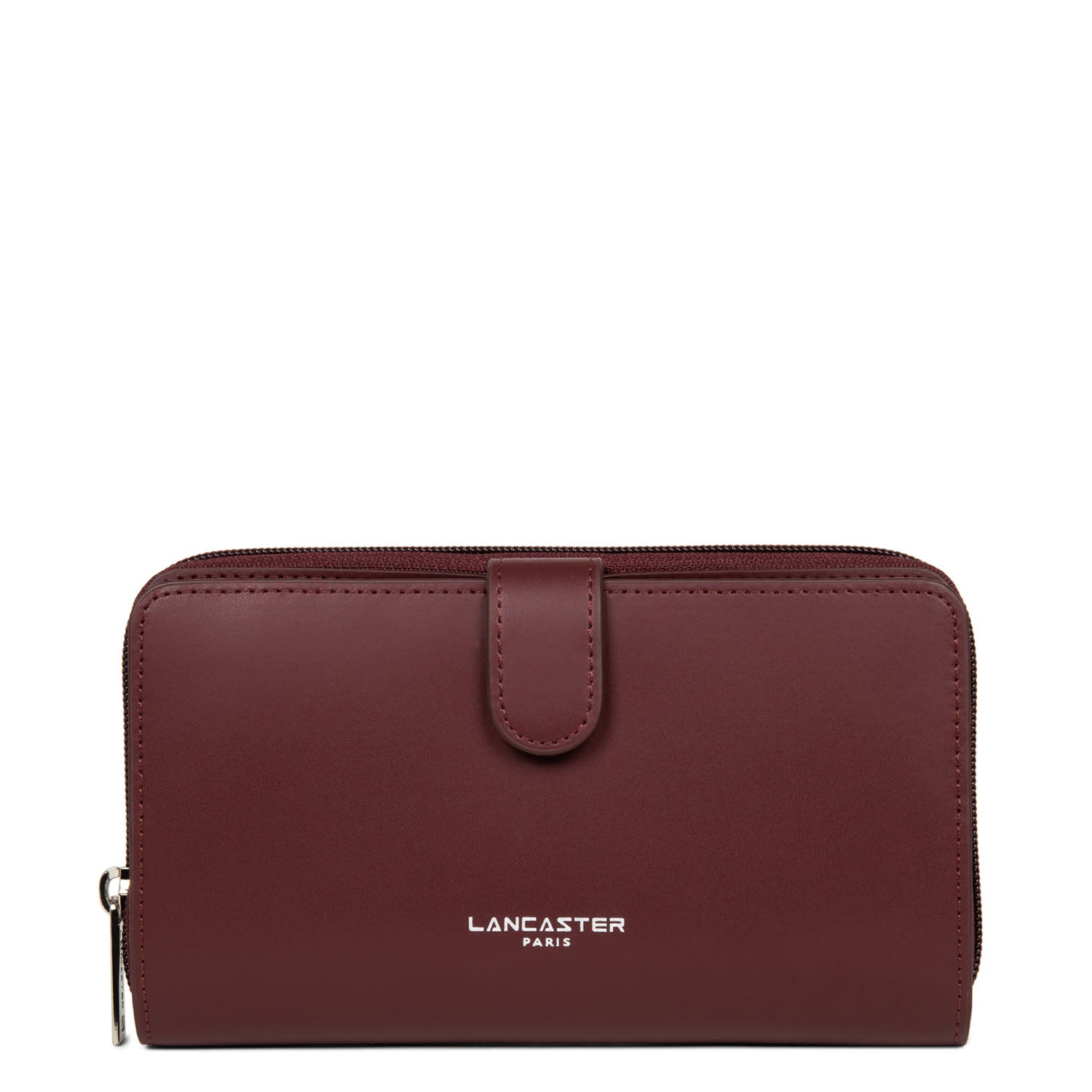 portefeuille compagnon dos à dos - smooth #couleur_bordeaux