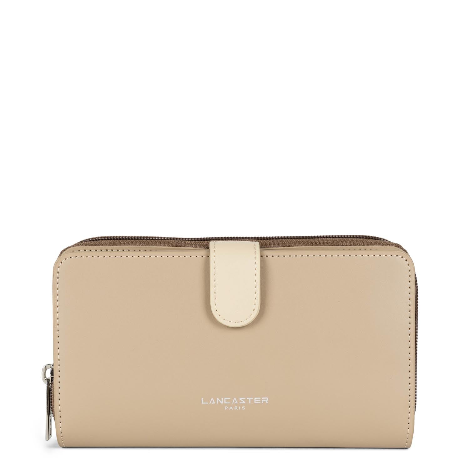 portefeuille compagnon dos à dos - smooth #couleur_nude-nude-clair-vison