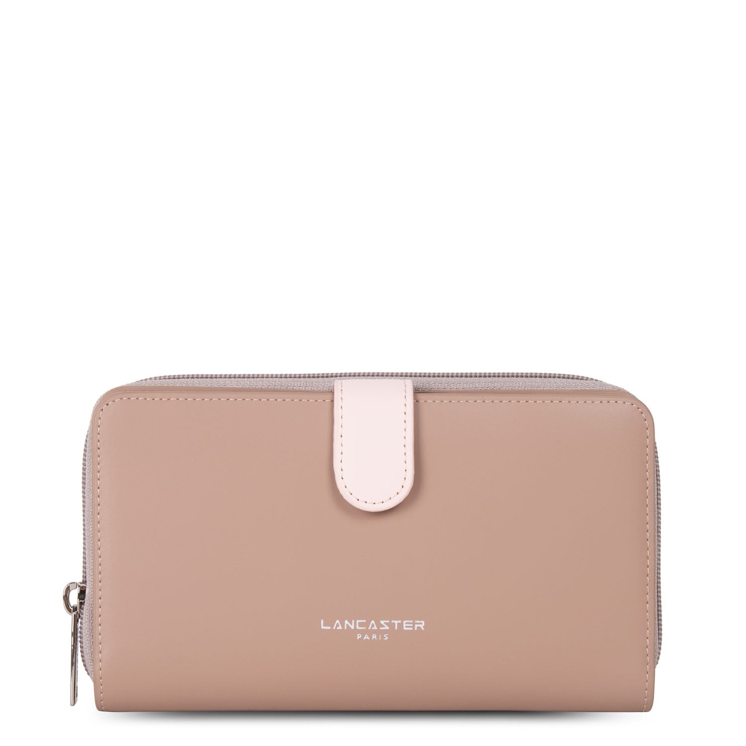 portefeuille compagnon dos à dos - smooth #couleur_nude-rose-galet-ros