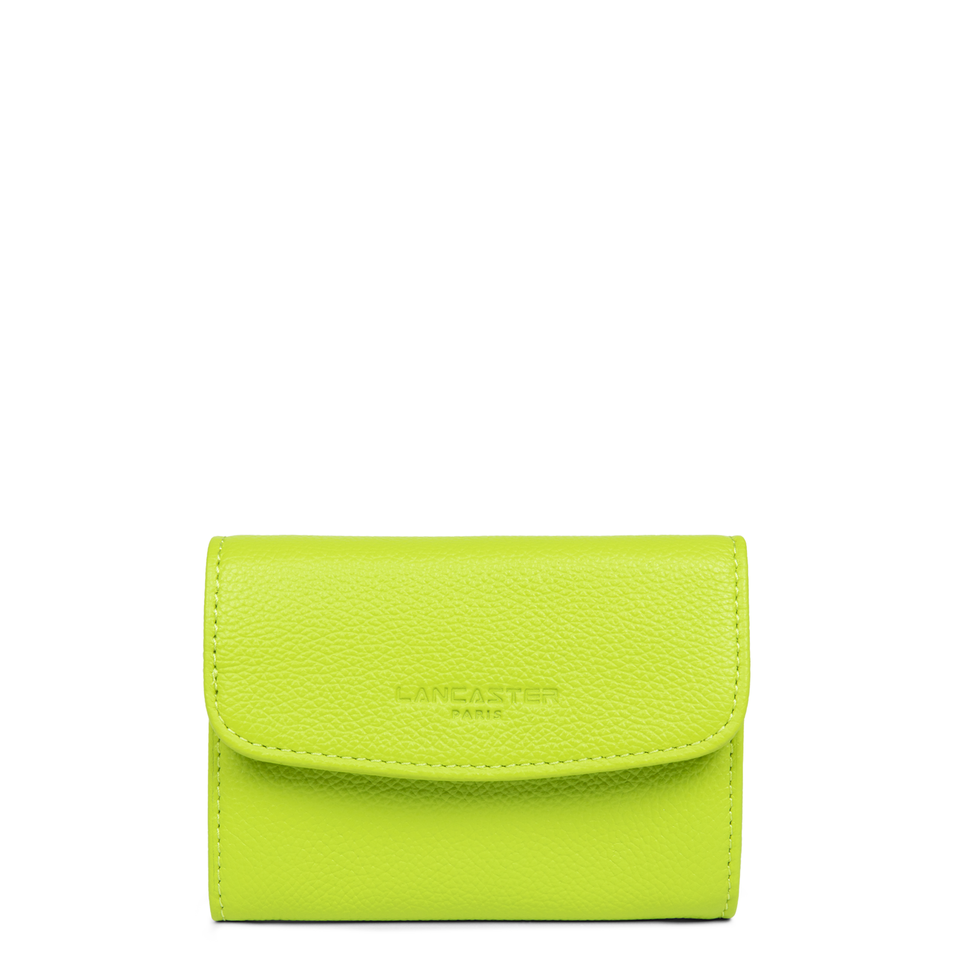 portefeuille - foulonné pm #couleur_anis