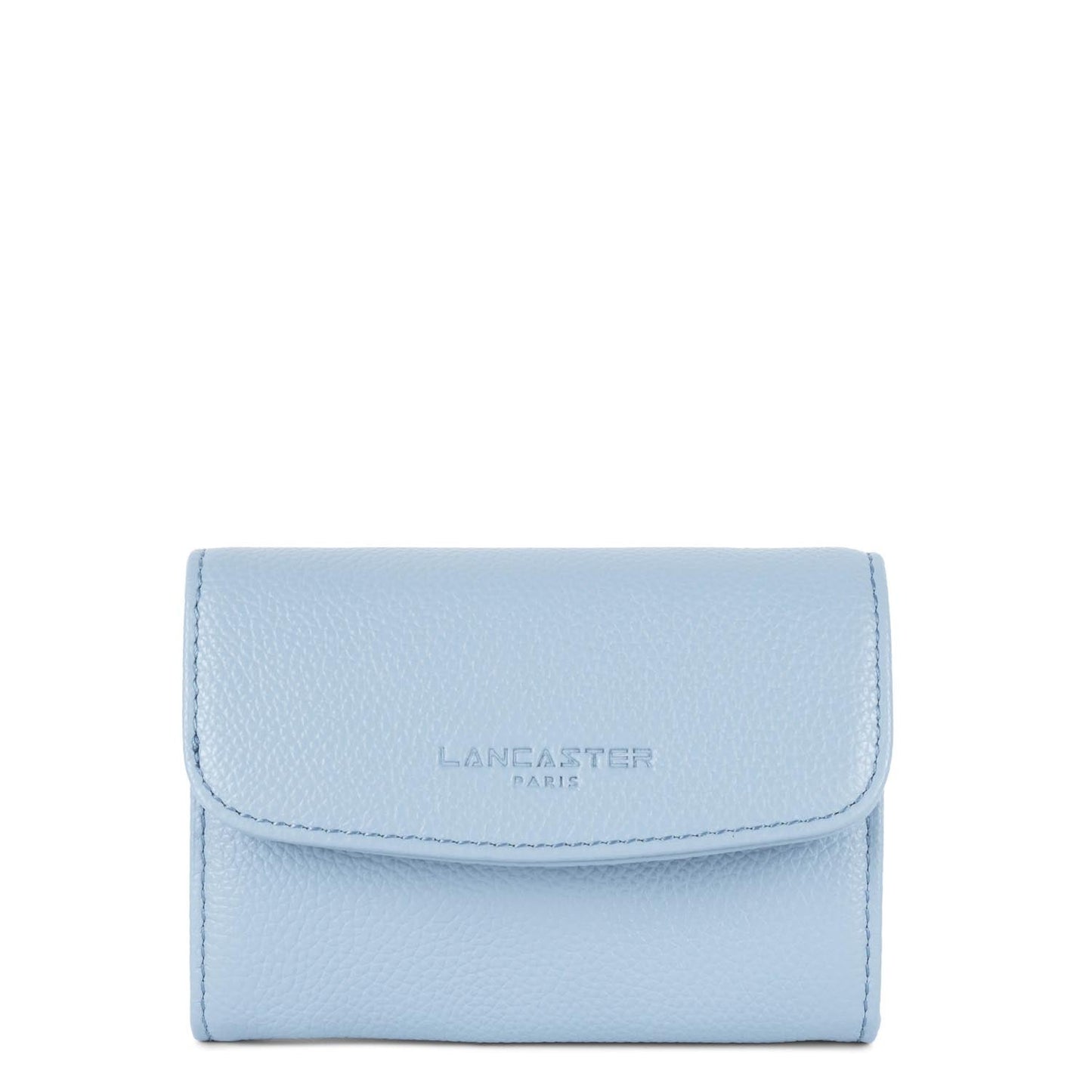 portefeuille - foulonné pm #couleur_bleu-ciel