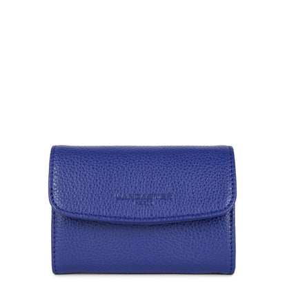 portefeuille - foulonné pm #couleur_bleu-lectrique