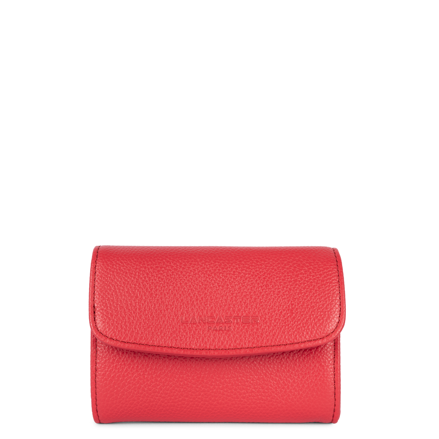 portefeuille - foulonné pm #couleur_corail