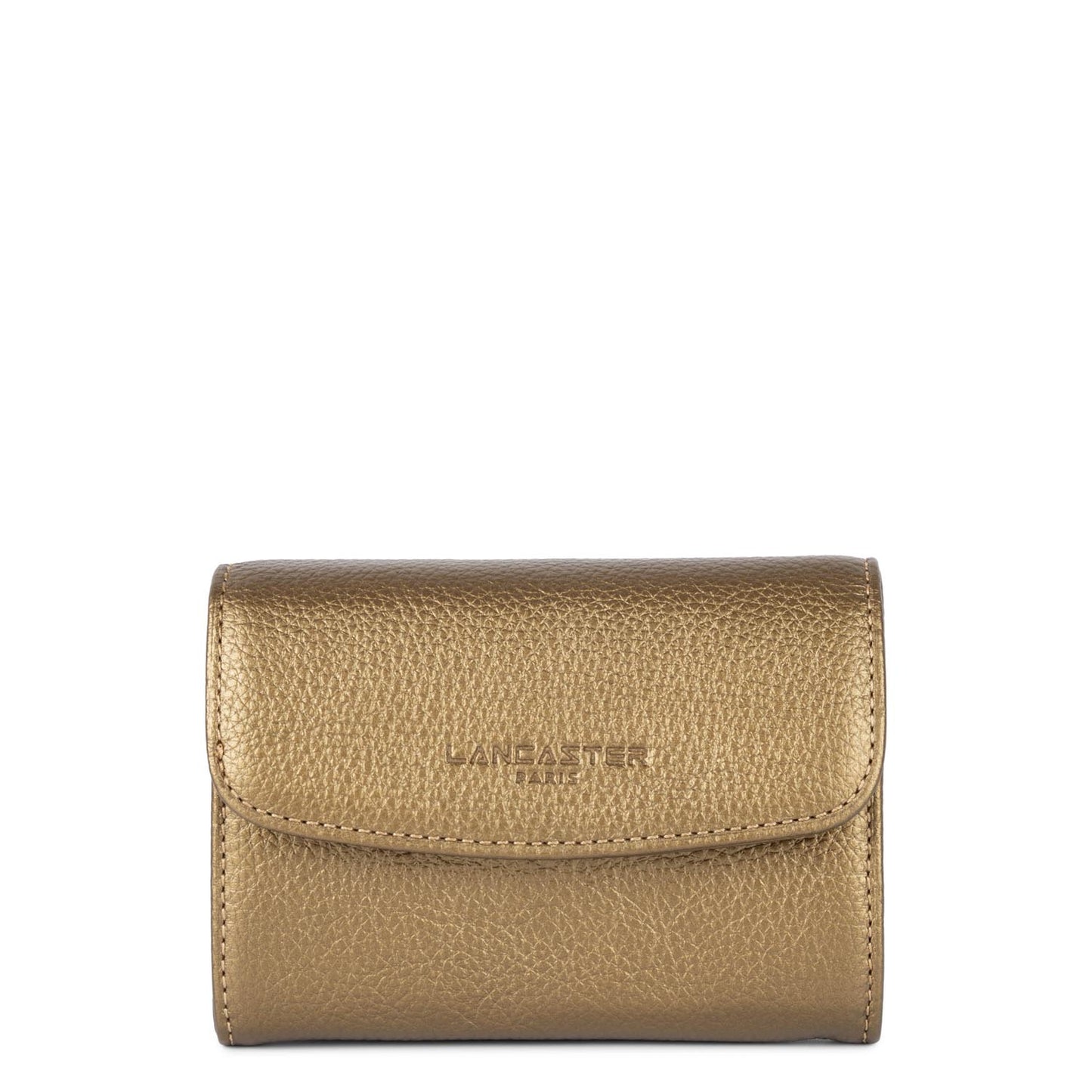 portefeuille - foulonné pm #couleur_gold-antic