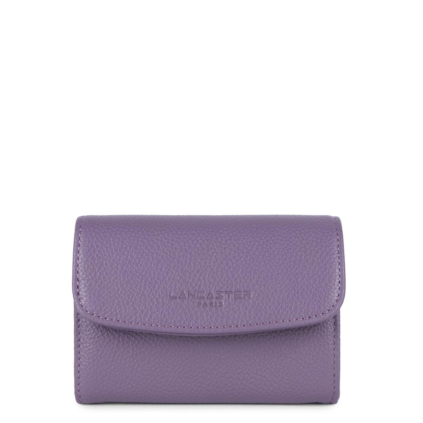 portefeuille - foulonné pm #couleur_mauve-fonc