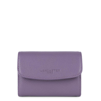 portefeuille - foulonné pm #couleur_mauve-fonc