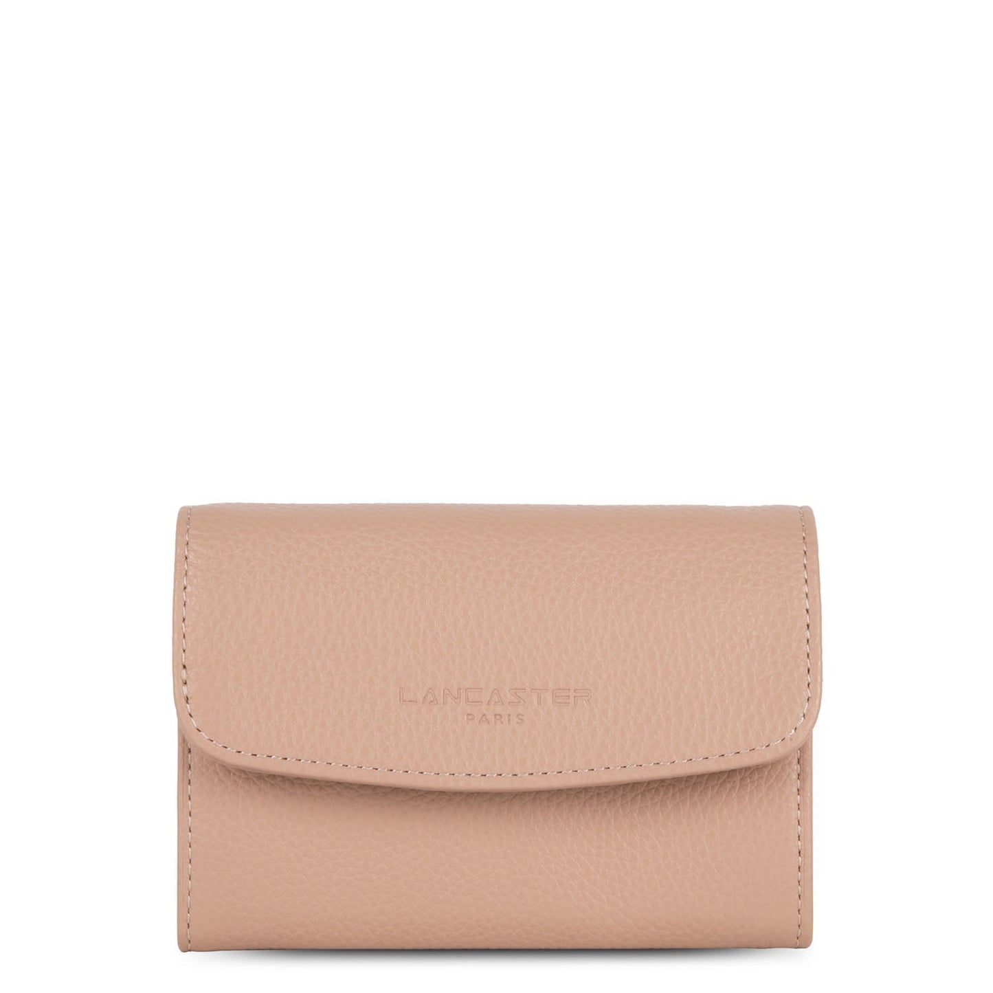 portefeuille - foulonné pm #couleur_nude