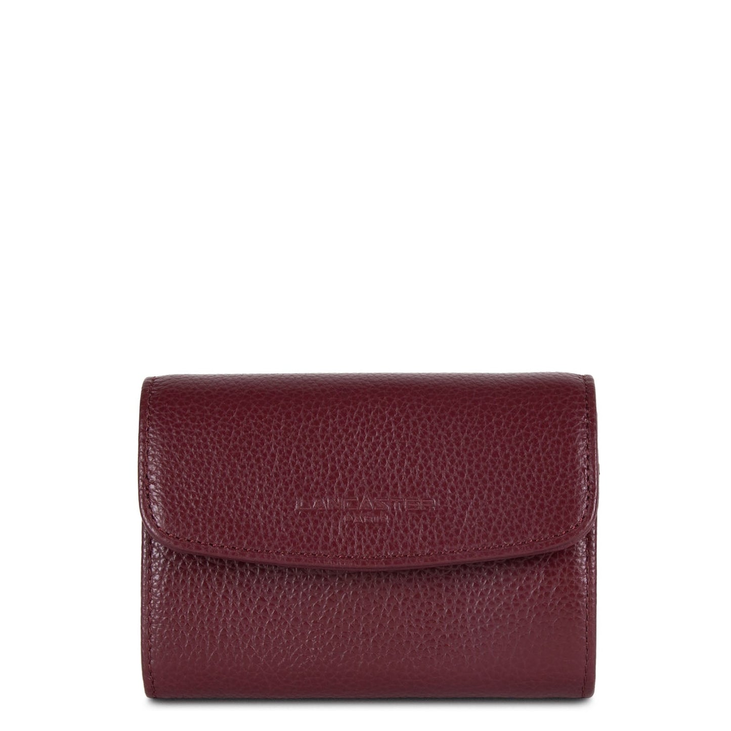 portefeuille - foulonné pm #couleur_pourpre
