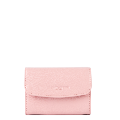 portefeuille - foulonné pm #couleur_rose-fum