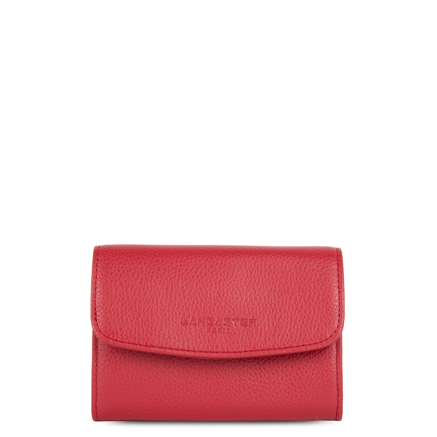 portefeuille - foulonné pm #couleur_rouge