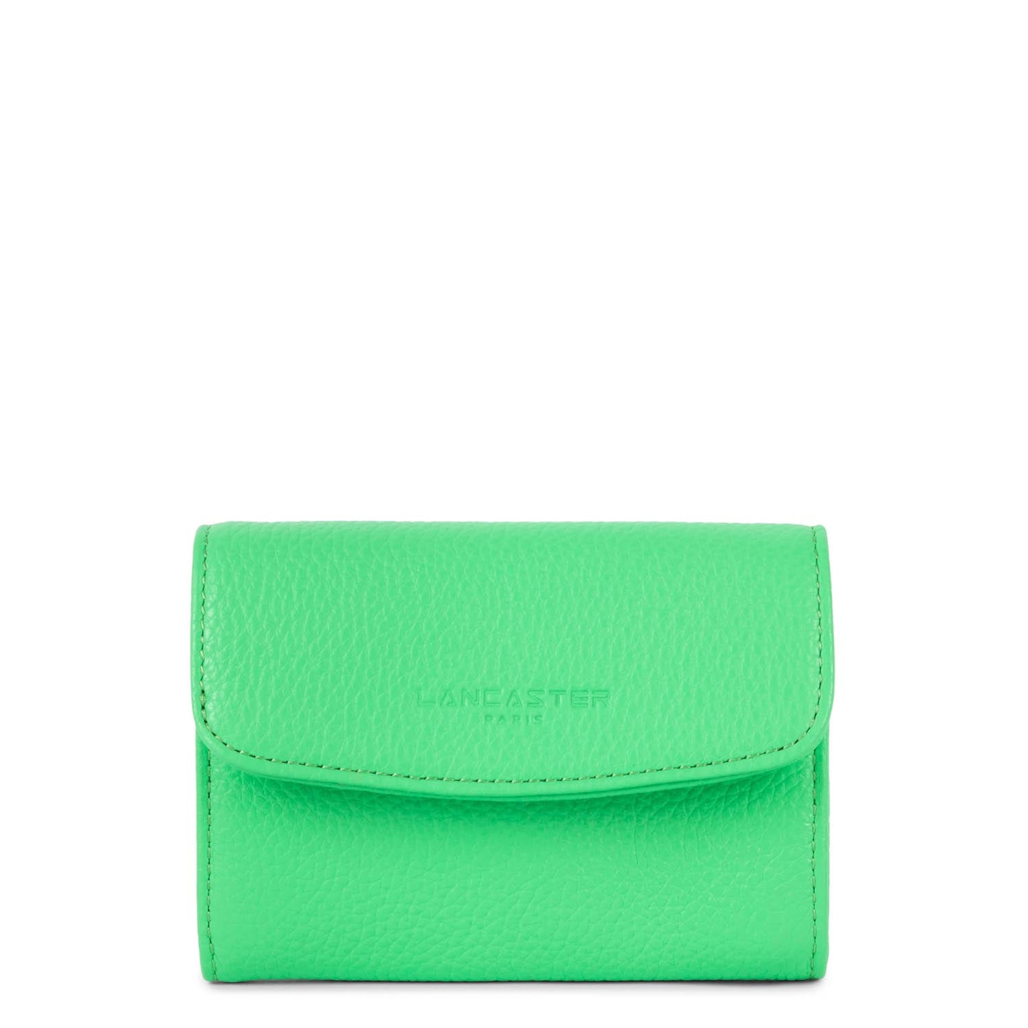 portefeuille - foulonné pm #couleur_vert-colo