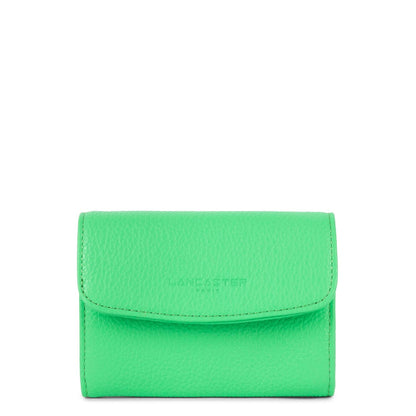 portefeuille - foulonné pm #couleur_vert-colo
