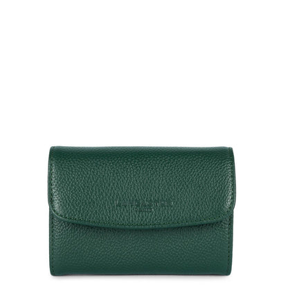 portefeuille - foulonné pm #couleur_vert-fonc