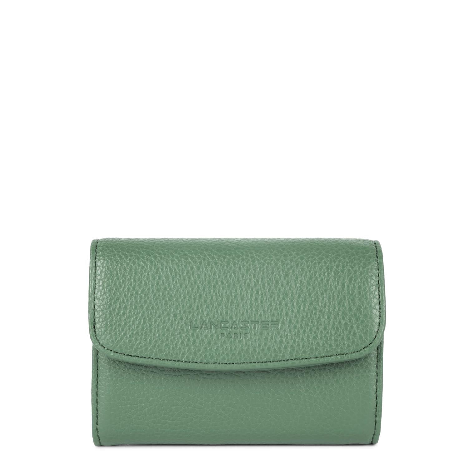 portefeuille - foulonné pm #couleur_vert-fort