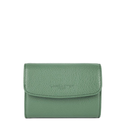 portefeuille - foulonné pm #couleur_vert-fort