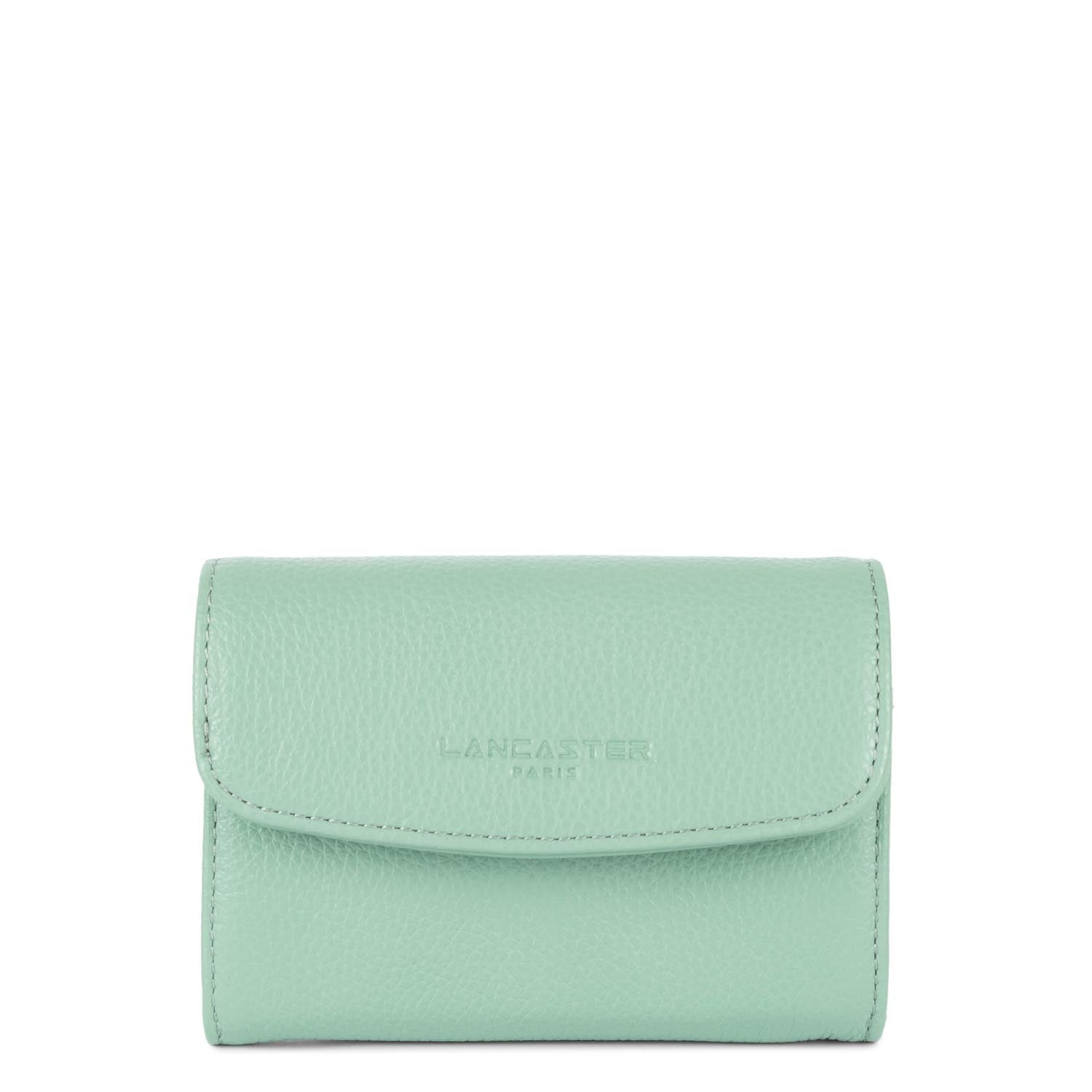 portefeuille - foulonné pm #couleur_vert-gris