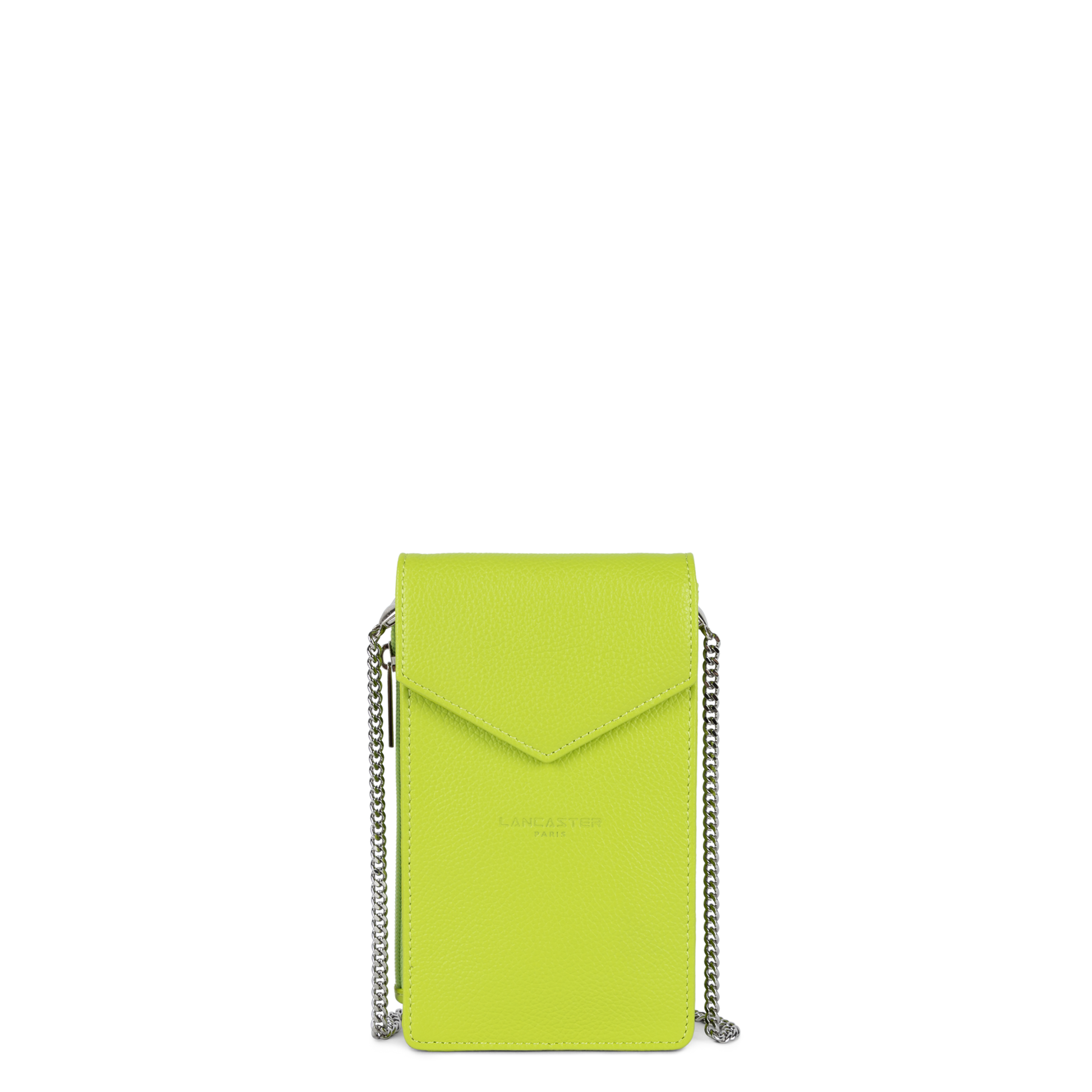 pochette smartphone - foulonné pm #couleur_anis